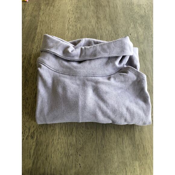 Calvin Klein Performance Purple Mock Neck Cold Shoulder Top - XL - Picture 6 of 7